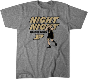 Purdue Basketball: Braden Smith Night-Night Adult T-Shirt