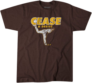 Dylan Cease and Desist Shirt, San Diego - MLBPA Licensed - BreakingT