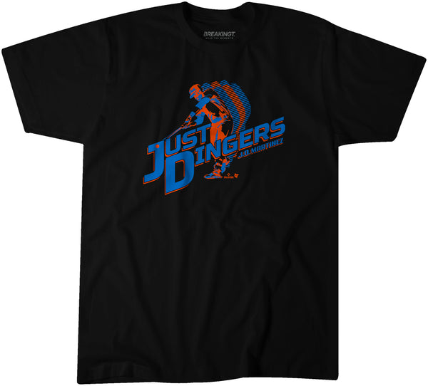 J.D. Martinez Just Dingers Shirt, New York - MLBPA Licensed -BreakingT