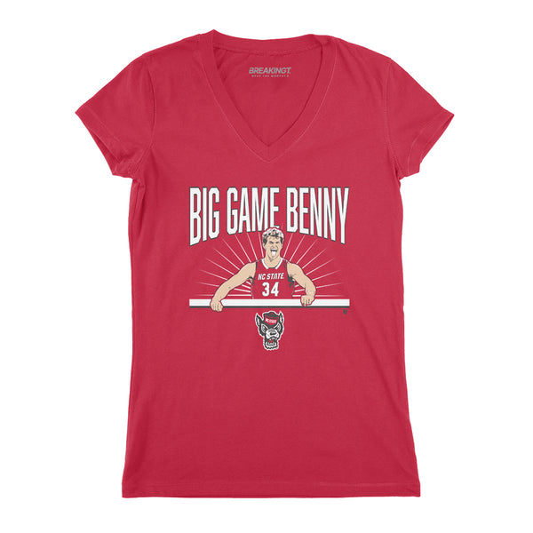 NC State Basketball: Ben Middlebrooks Big Game Benny Adult T-Shirt