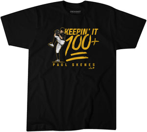 Paul Skenes Keepin' It 100+ Shirt, Pittsburgh -MiLB Players- BreakingT