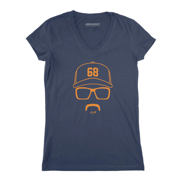 JP France: Rec Specs & Stache Shirt, HOU - MLBPA Licensed - BreakingT