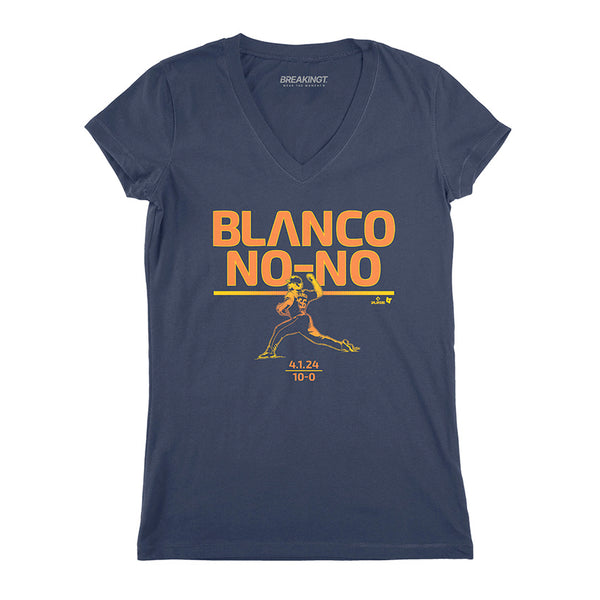 Ronel Blanco: No-Hitter Shirt, Houston - MLBPA Licensed - BreakingT