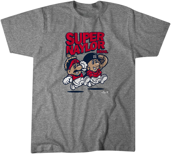 Josh & Bo Naylor Super Naylor Bros Shirt, Cleveland - MLBPA -BreakingT