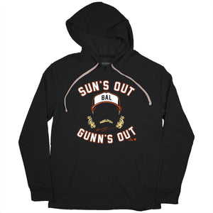 Gunnar Henderson: Sun's Out Gunn's Out Shirt - MLBPA - BreakingT