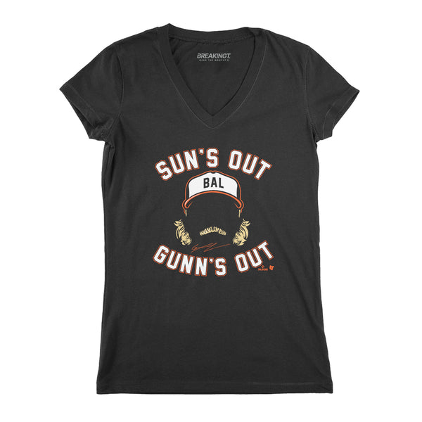 Gunnar Henderson: Sun's Out Gunn's Out Shirt - MLBPA - BreakingT