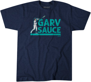 Mitch Garver: Garv Sauce Bat Toss Shirt, Seattle - MLBPA - BreakingT