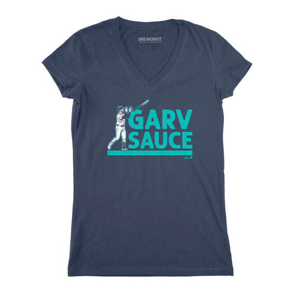 Mitch Garver: Garv Sauce Bat Toss Shirt, Seattle - MLBPA - BreakingT