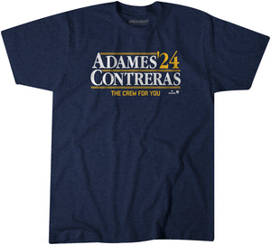 Adames-Contreras '24 Shirt, Milwaukee - MLBPA Licensed - BreakingT