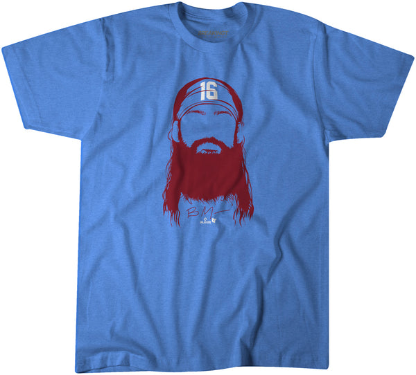 Brandon Marsh Beard & Hair T-Shirt - Philadelphia Baseball - BreakingT