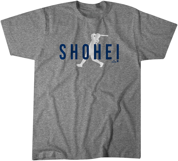 Shohei Ohtani: Silhouette Swing Shirt, LA - MLBPA Licensed - BreakingT