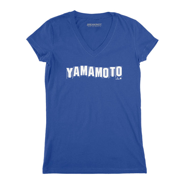 Yamamoto Hollywood Sign Shirt, Los Angeles - MLBPA Licensed -BreakingT