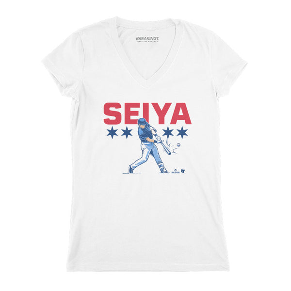 Seiya Suzuki Slugger Swing Shirt, Chicago - MLBPA Licensed - BreakingT