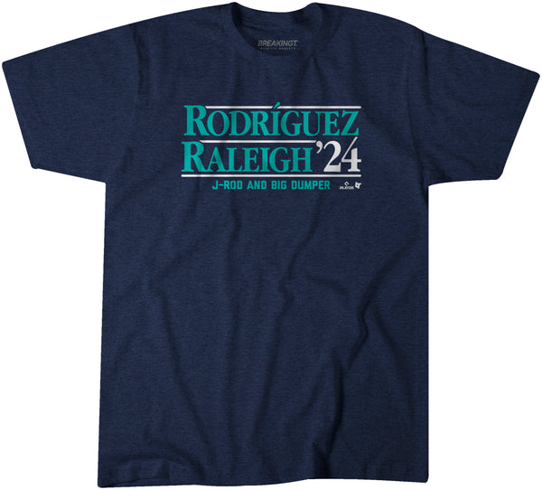 Rodriguez-Raleigh '24 Shirt, Seattle - MLBPA Licensed - BreakingT