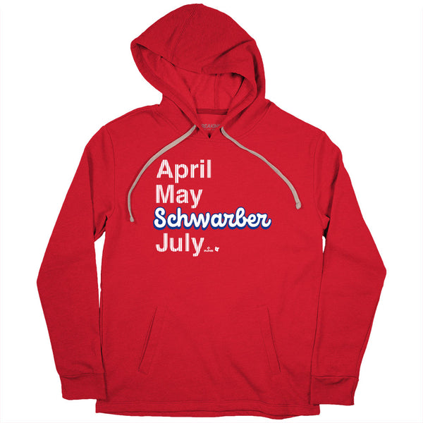 Kyle Schwarber: April May Schwarber July Shirt, PHI - MLBPA -BreakingT