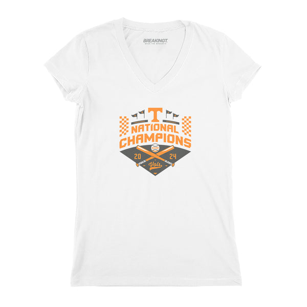 Tennessee Baseball: 2024 College World Series Champions (White) Adult T-Shirt