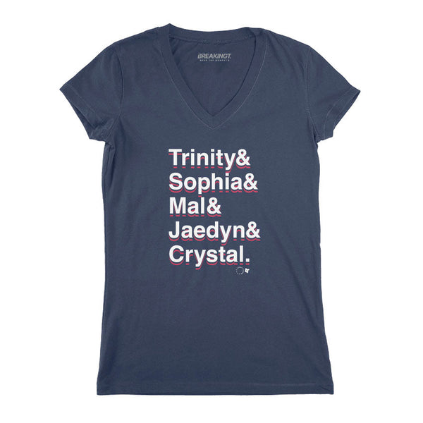 Trinity & Sophia & Mallory & Jaedyn & Crystal: 2024 Forwards Adult T-Shirt