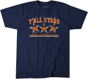 Y'all Stars Shirt, Houston Baseball - MLBPA Licensed - BreakingT