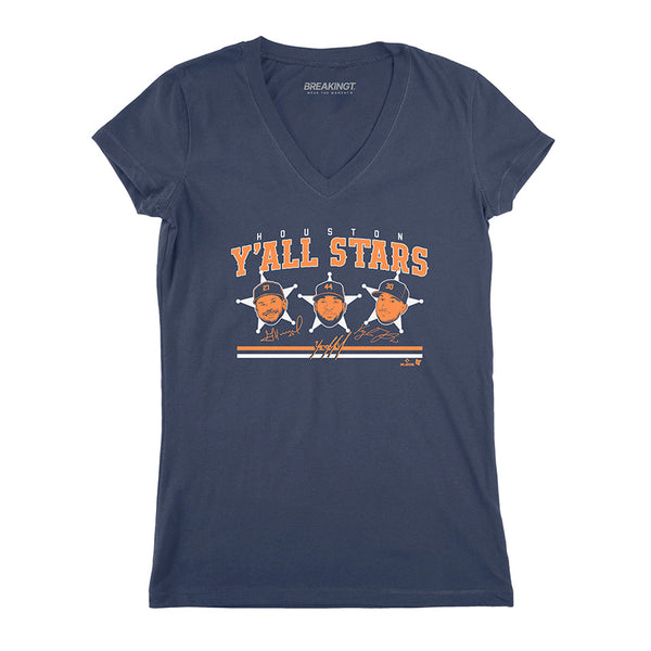 Y'all Stars Shirt, Houston Baseball - MLBPA Licensed - BreakingT