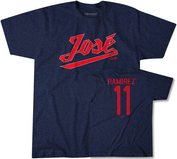 Jose Ramirez Jersey T-Shirt (Name & Number) - Cleveland Baseball