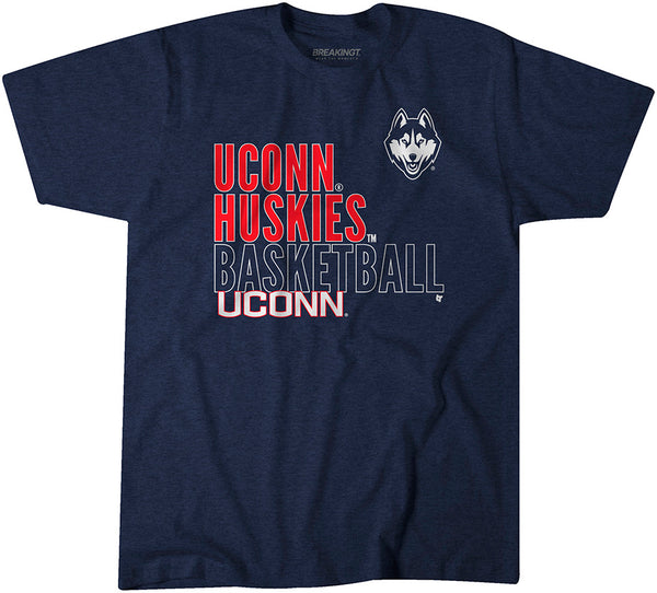 UConn Basketball: Text Logo Overlay