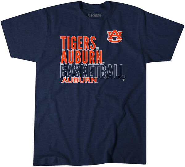 Auburn Basketball: Text Logo Overlay