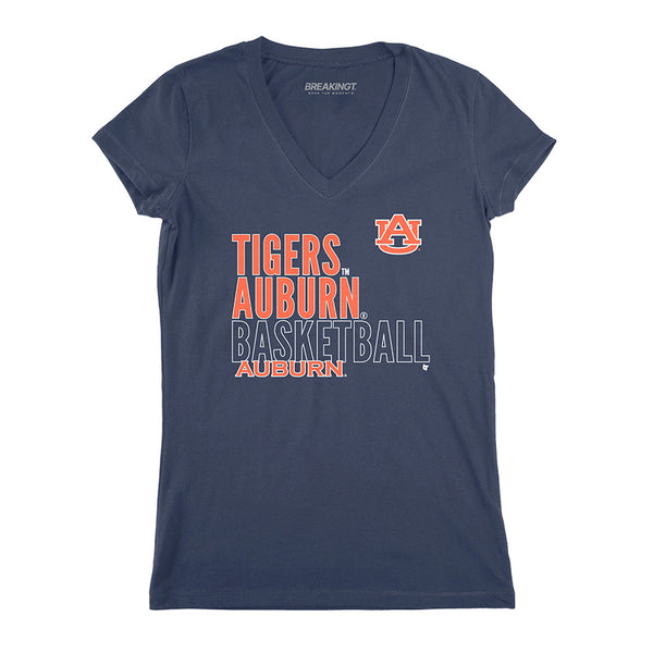 Auburn Basketball: Text Logo Overlay