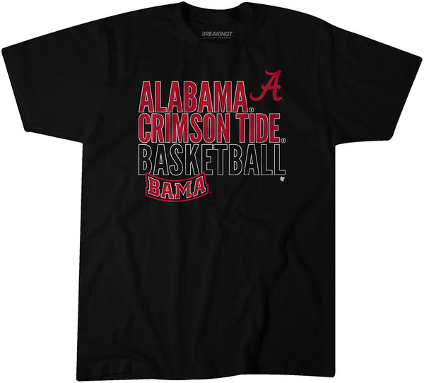 Alabama Basketball: Text Logo Overlay