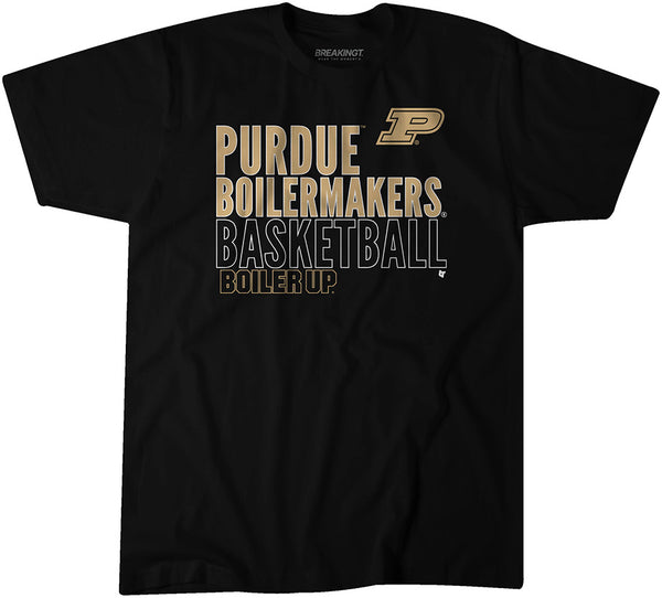 Purdue Basketball: Text Logo Overlay