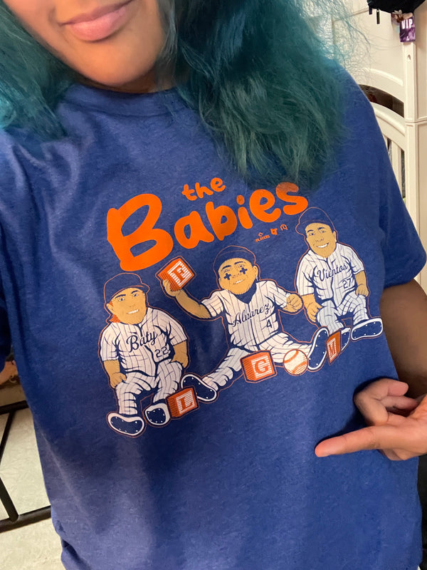 Baty, álvarez, & Vientos Babies Shirt -MLBPA- AthleteLogos + BreakingT