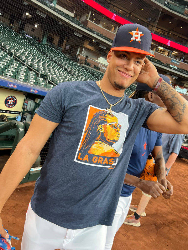 Framber Valdez: La Grasa Shirt, Houston - MLBPA Licensed - BreakingT