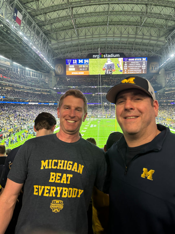 Michigan Football: Michigan Beat Everybody National Champs Adult T-Shirt