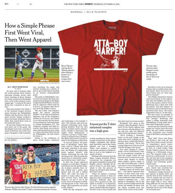 Bryce Harper: Atta-Boy Harper T-Shirt - MLBPA Licensed - BreakingT