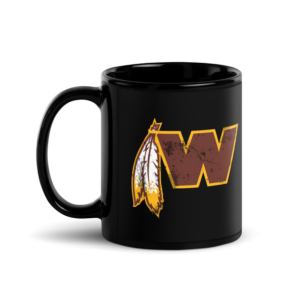 Washington Football Feather Mug T-Shirt | Washington Pro Football