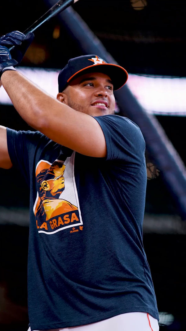 Framber Valdez: La Grasa Shirt, Houston - MLBPA Licensed - BreakingT