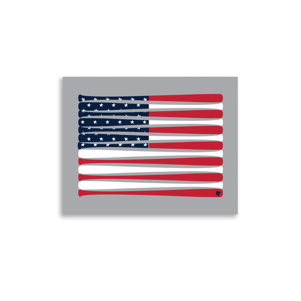 USA: Baseball Flag Print