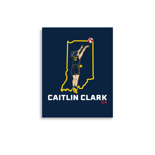 Caitlin Clark: State Star - Indiana Art Print