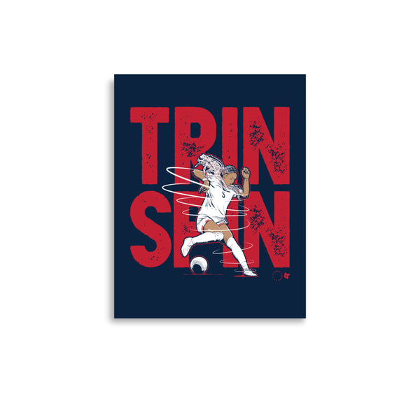 Trinity Rodman: Trin Spin Art Print