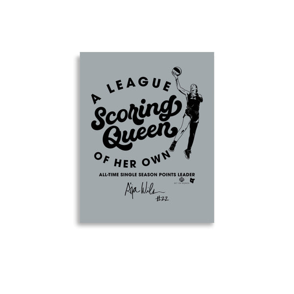 A'ja Wilson: Scoring Queen Art Print