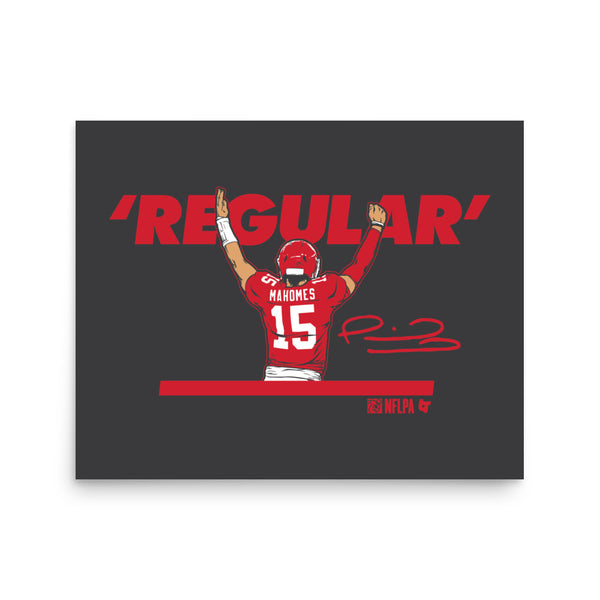 Patrick Mahomes: Regular Quarterback Art Print