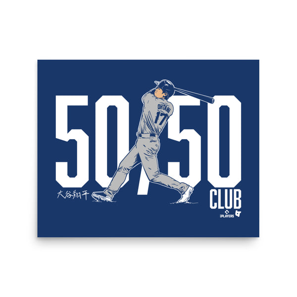 Shohei Ohtani: 50/50 Club Art Print