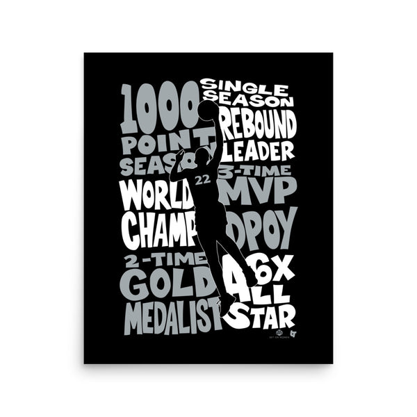 A'ja Wilson: MVP Things Art Print