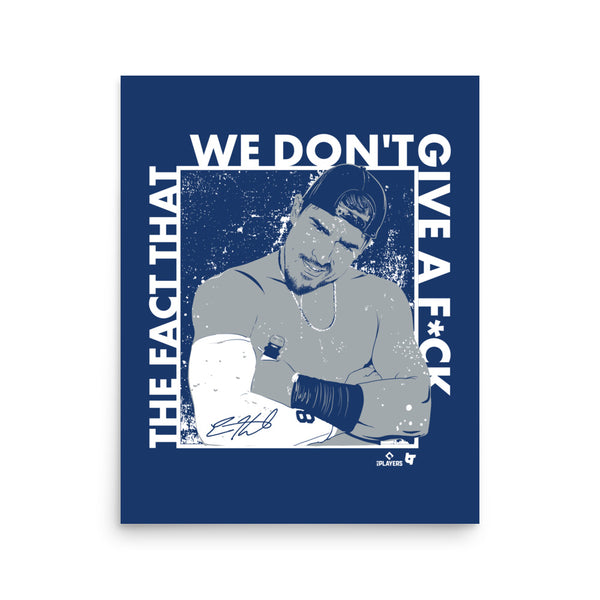 Kike Hernandez: The Fact That We Don't Give a F*** Art Print