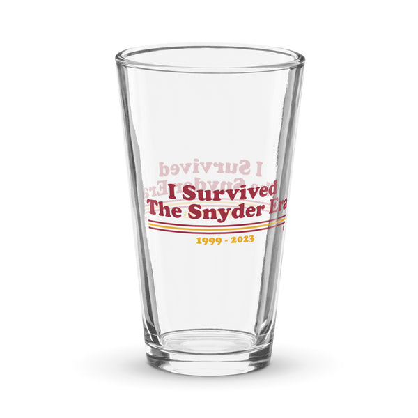 I Survived The Snyder Era Pint Glass