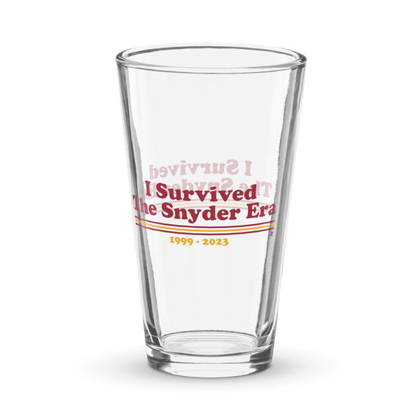 I Survived The Snyder Era Pint Glass