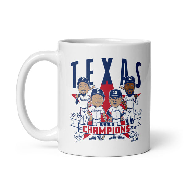 Texas Baseball: World Champions Caricatures Mug