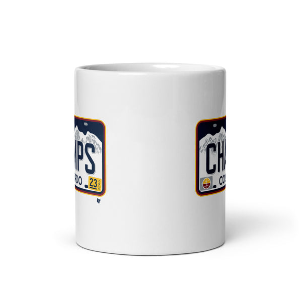 Denver Champs License Plate Mug