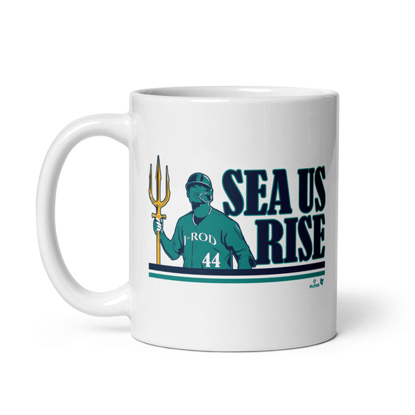 Julio RodrÍguez: SEA Us Rise Mug, Seattle - MLBPA Licensed - BreakingT