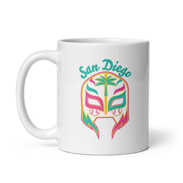 Lucha Mask Mug - San Diego Baseball - BreakingT