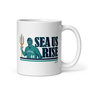 Julio RodrÍguez: SEA Us Rise Mug, Seattle - MLBPA Licensed - BreakingT